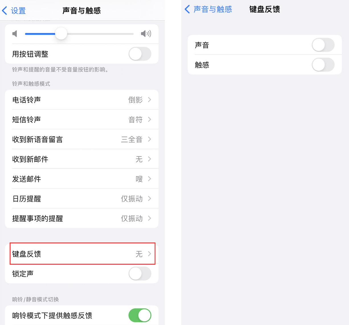 普兰苹果手机维修分享iOS 16 小细节：支持开启 iPhone 键盘声音及触感反馈 